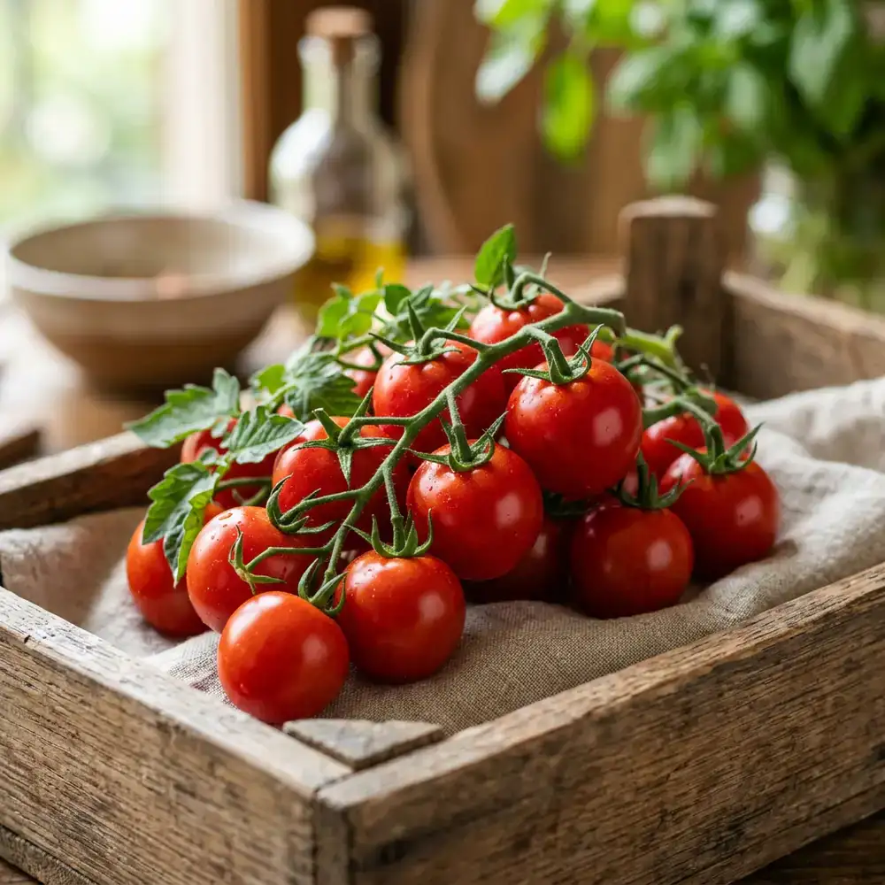 Pomodori freschi a grappolo